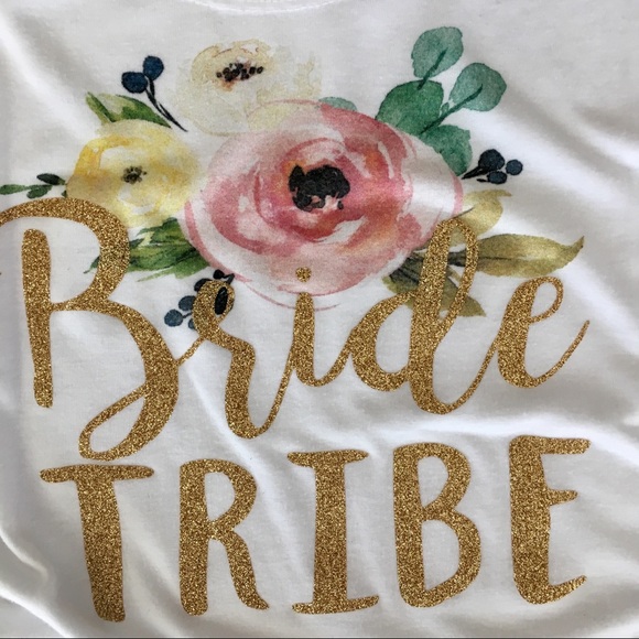 BRIDE TRIBE Sparkly Floral Tank ✨ - Picture 2 of 5